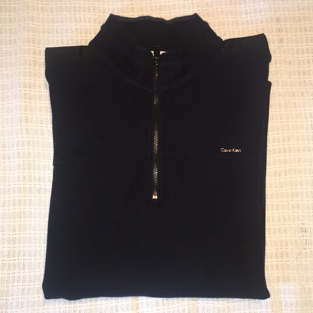 Calvin Klein Men’s Black Pullover 1/4 zip